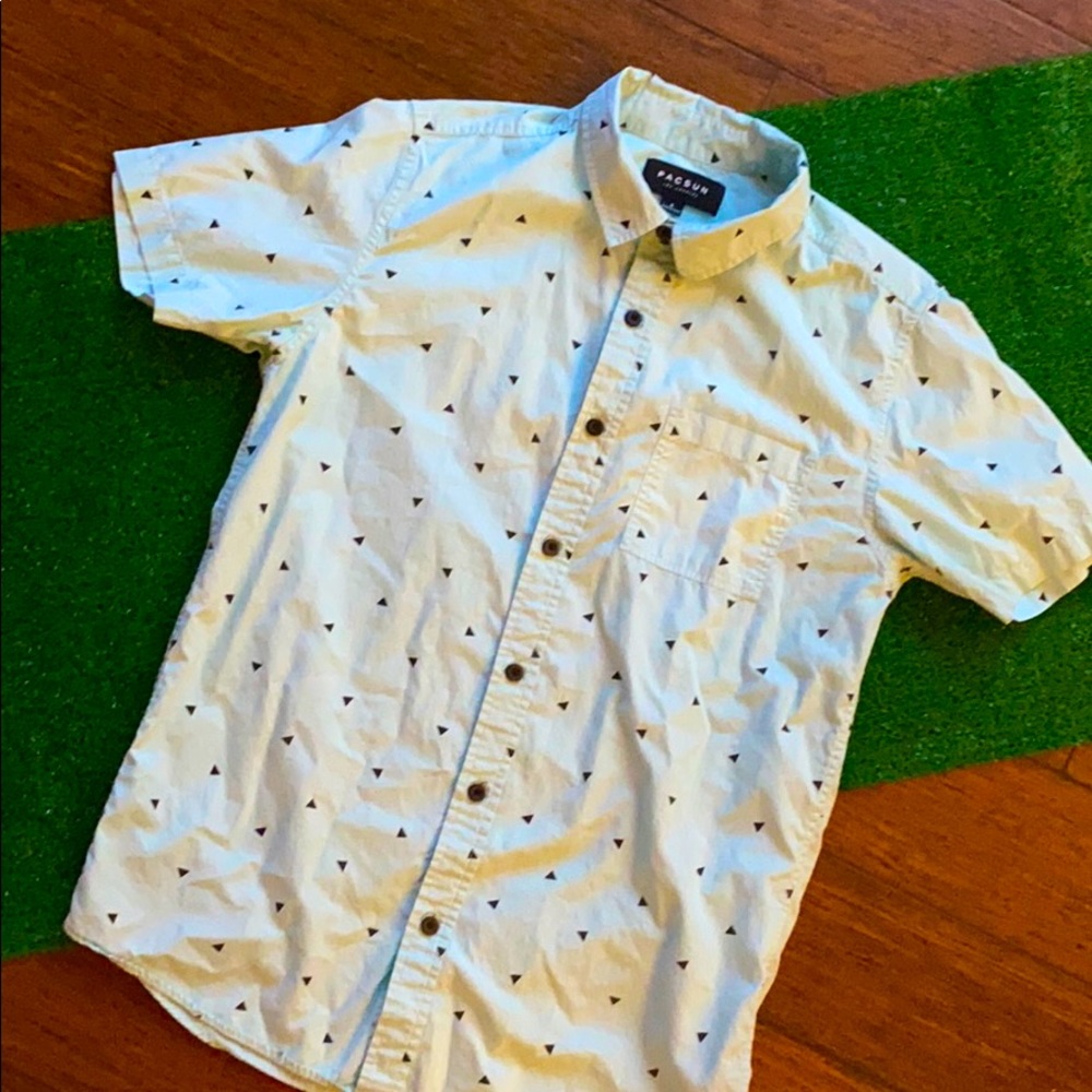 BabyBlue PACSUN ShortSleve Button-up